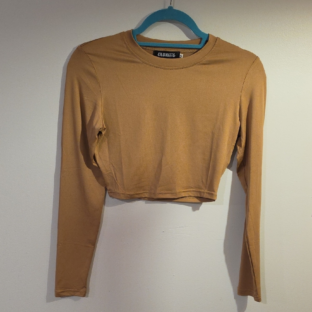 Women's Long Sleeve Crop Top